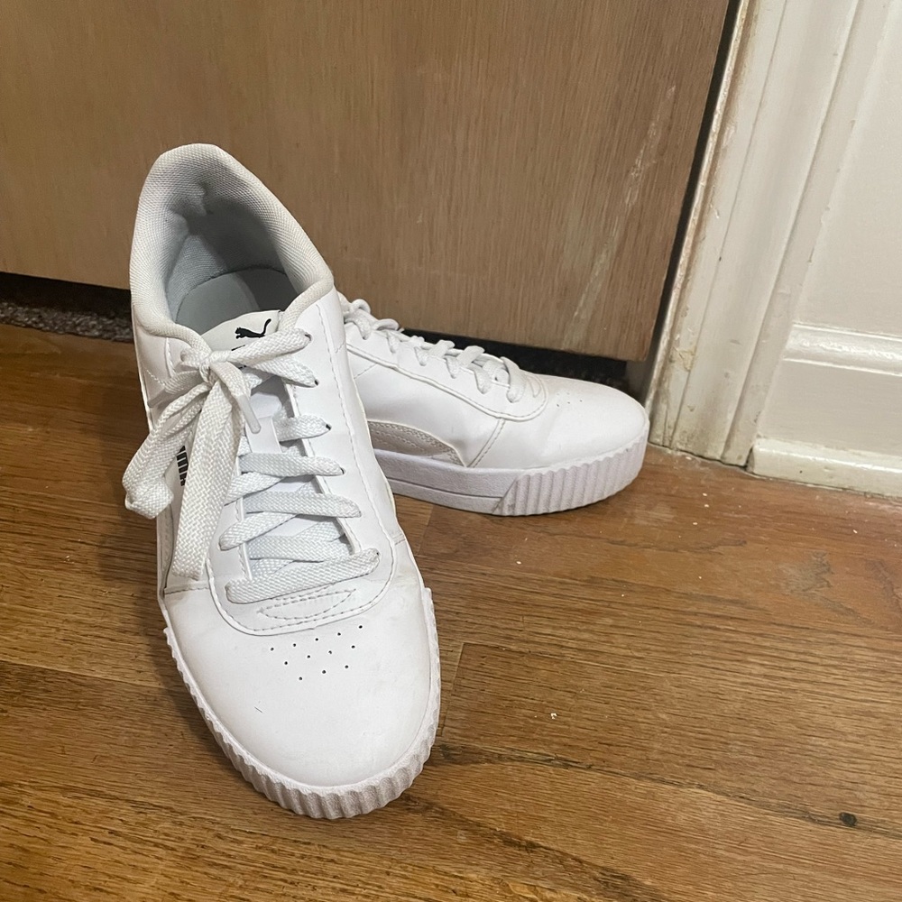 Puma Carina Leather Platform Sneakers